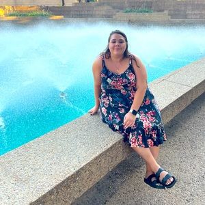 Floral Dres with Ruffles